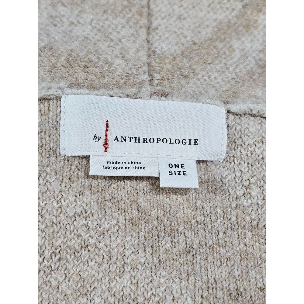 Anthropologie Women's Beige The Mariel Longline Cardigan Sweater Size O/S 2983 - Picture 6 of 12